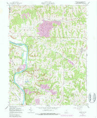 Adamsville Ohio Historical topographic map, 1:24000 scale, 7.5 X 7.5 Minute, Year 1962