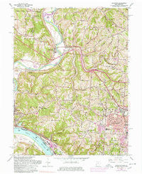 Addyston Ohio Historical topographic map, 1:24000 scale, 7.5 X 7.5 Minute, Year 1960