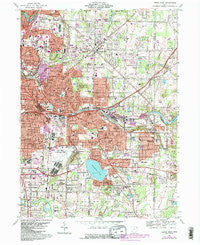 Akron East Ohio Historical topographic map, 1:24000 scale, 7.5 X 7.5 Minute, Year 1967