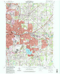 Akron East Ohio Historical topographic map, 1:24000 scale, 7.5 X 7.5 Minute, Year 1994