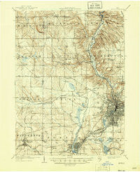 Akron Ohio Historical topographic map, 1:62500 scale, 15 X 15 Minute, Year 1905