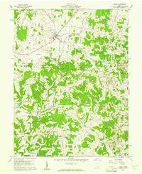 Albany Ohio Historical topographic map, 1:24000 scale, 7.5 X 7.5 Minute, Year 1960