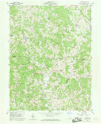 Alfred Ohio Historical topographic map, 1:24000 scale, 7.5 X 7.5 Minute, Year 1960