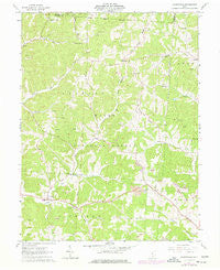 Allensville Ohio Historical topographic map, 1:24000 scale, 7.5 X 7.5 Minute, Year 1961