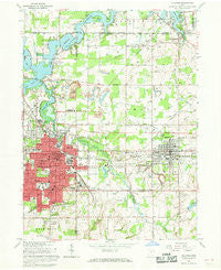 Alliance Ohio Historical topographic map, 1:24000 scale, 7.5 X 7.5 Minute, Year 1966