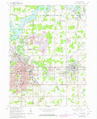 Alliance Ohio Historical topographic map, 1:24000 scale, 7.5 X 7.5 Minute, Year 1966
