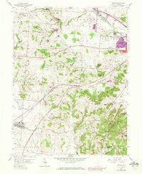 Amanda Ohio Historical topographic map, 1:24000 scale, 7.5 X 7.5 Minute, Year 1958
