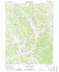 Amesville Ohio Historical topographic map, 1:24000 scale, 7.5 X 7.5 Minute, Year 1960