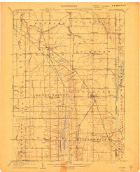 Andover Ohio Historical topographic map, 1:62500 scale, 15 X 15 Minute, Year 1907