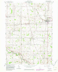 Ansonia Ohio Historical topographic map, 1:24000 scale, 7.5 X 7.5 Minute, Year 1961