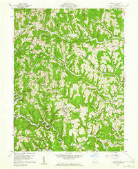 Antioch Ohio Historical topographic map, 1:24000 scale, 7.5 X 7.5 Minute, Year 1960