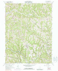 Antioch Ohio Historical topographic map, 1:24000 scale, 7.5 X 7.5 Minute, Year 1960