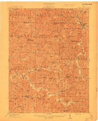 Antrim Ohio Historical topographic map, 1:62500 scale, 15 X 15 Minute, Year 1911