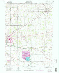 Arcadia Ohio Historical topographic map, 1:24000 scale, 7.5 X 7.5 Minute, Year 1960
