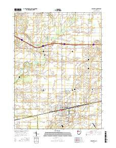 Archbold Ohio Current topographic map, 1:24000 scale, 7.5 X 7.5 Minute, Year 2016