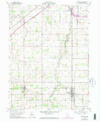 Arlington Ohio Historical topographic map, 1:24000 scale, 7.5 X 7.5 Minute, Year 1960