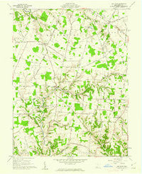 Ash Ridge Ohio Historical topographic map, 1:24000 scale, 7.5 X 7.5 Minute, Year 1961