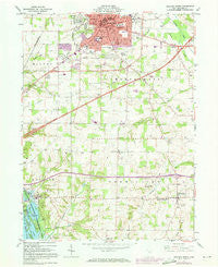 Ashland South Ohio Historical topographic map, 1:24000 scale, 7.5 X 7.5 Minute, Year 1961
