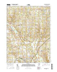 Ashland North Ohio Current topographic map, 1:24000 scale, 7.5 X 7.5 Minute, Year 2016
