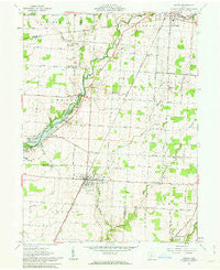 Ashley Ohio Historical topographic map, 1:24000 scale, 7.5 X 7.5 Minute, Year 1961