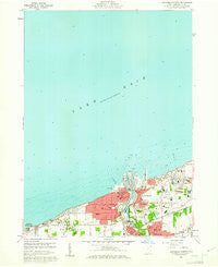 Ashtabula North Ohio Historical topographic map, 1:24000 scale, 7.5 X 7.5 Minute, Year 1960