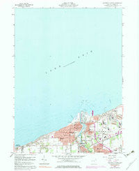 Ashtabula North Ohio Historical topographic map, 1:24000 scale, 7.5 X 7.5 Minute, Year 1960