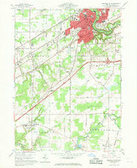 Ashtabula South Ohio Historical topographic map, 1:24000 scale, 7.5 X 7.5 Minute, Year 1960