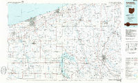 Ashtabula Ohio Historical topographic map, 1:100000 scale, 30 X 60 Minute, Year 1986