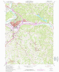 Athens Ohio Historical topographic map, 1:24000 scale, 7.5 X 7.5 Minute, Year 1961