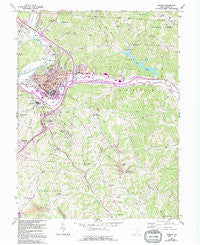 Athens Ohio Historical topographic map, 1:24000 scale, 7.5 X 7.5 Minute, Year 1961