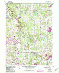 Aurora Ohio Historical topographic map, 1:24000 scale, 7.5 X 7.5 Minute, Year 1962