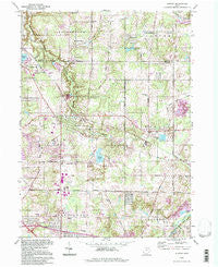 Aurora Ohio Historical topographic map, 1:24000 scale, 7.5 X 7.5 Minute, Year 1994