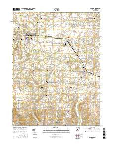 Baltimore Ohio Current topographic map, 1:24000 scale, 7.5 X 7.5 Minute, Year 2016