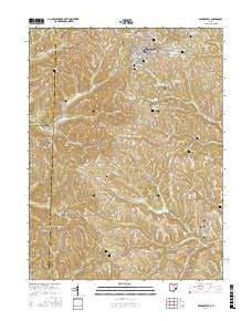Barnesville Ohio Current topographic map, 1:24000 scale, 7.5 X 7.5 Minute, Year 2016