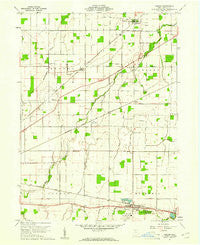 Bascom Ohio Historical topographic map, 1:24000 scale, 7.5 X 7.5 Minute, Year 1960