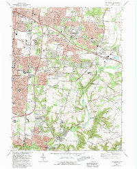 Bellbrook Ohio Historical topographic map, 1:24000 scale, 7.5 X 7.5 Minute, Year 1965