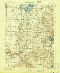 Bellefontaine Ohio Historical topographic map, 1:62500 scale, 15 X 15 Minute, Year 1915