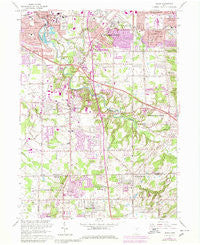 Berea Ohio Historical topographic map, 1:24000 scale, 7.5 X 7.5 Minute, Year 1963