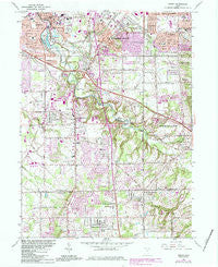 Berea Ohio Historical topographic map, 1:24000 scale, 7.5 X 7.5 Minute, Year 1963