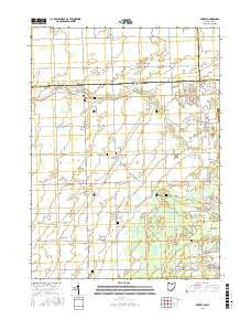 Berkey Ohio Current topographic map, 1:24000 scale, 7.5 X 7.5 Minute, Year 2016