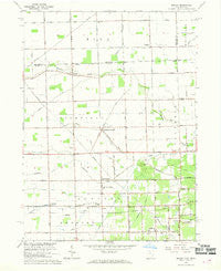 Berkey Ohio Historical topographic map, 1:24000 scale, 7.5 X 7.5 Minute, Year 1966