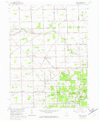 Berkey Ohio Historical topographic map, 1:24000 scale, 7.5 X 7.5 Minute, Year 1966