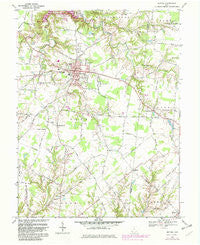 Bethel Ohio Historical topographic map, 1:24000 scale, 7.5 X 7.5 Minute, Year 1968