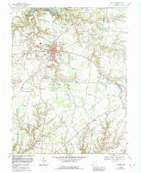 Bethel Ohio Historical topographic map, 1:24000 scale, 7.5 X 7.5 Minute, Year 1968