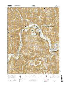 Beverly Ohio Current topographic map, 1:24000 scale, 7.5 X 7.5 Minute, Year 2016