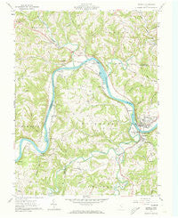 Beverly Ohio Historical topographic map, 1:24000 scale, 7.5 X 7.5 Minute, Year 1961