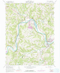 Beverly Ohio Historical topographic map, 1:24000 scale, 7.5 X 7.5 Minute, Year 1961