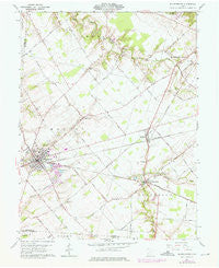 Blanchester Ohio Historical topographic map, 1:24000 scale, 7.5 X 7.5 Minute, Year 1961