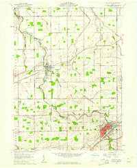 Bluffton Ohio Historical topographic map, 1:24000 scale, 7.5 X 7.5 Minute, Year 1960