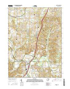 Bolivar Ohio Current topographic map, 1:24000 scale, 7.5 X 7.5 Minute, Year 2016